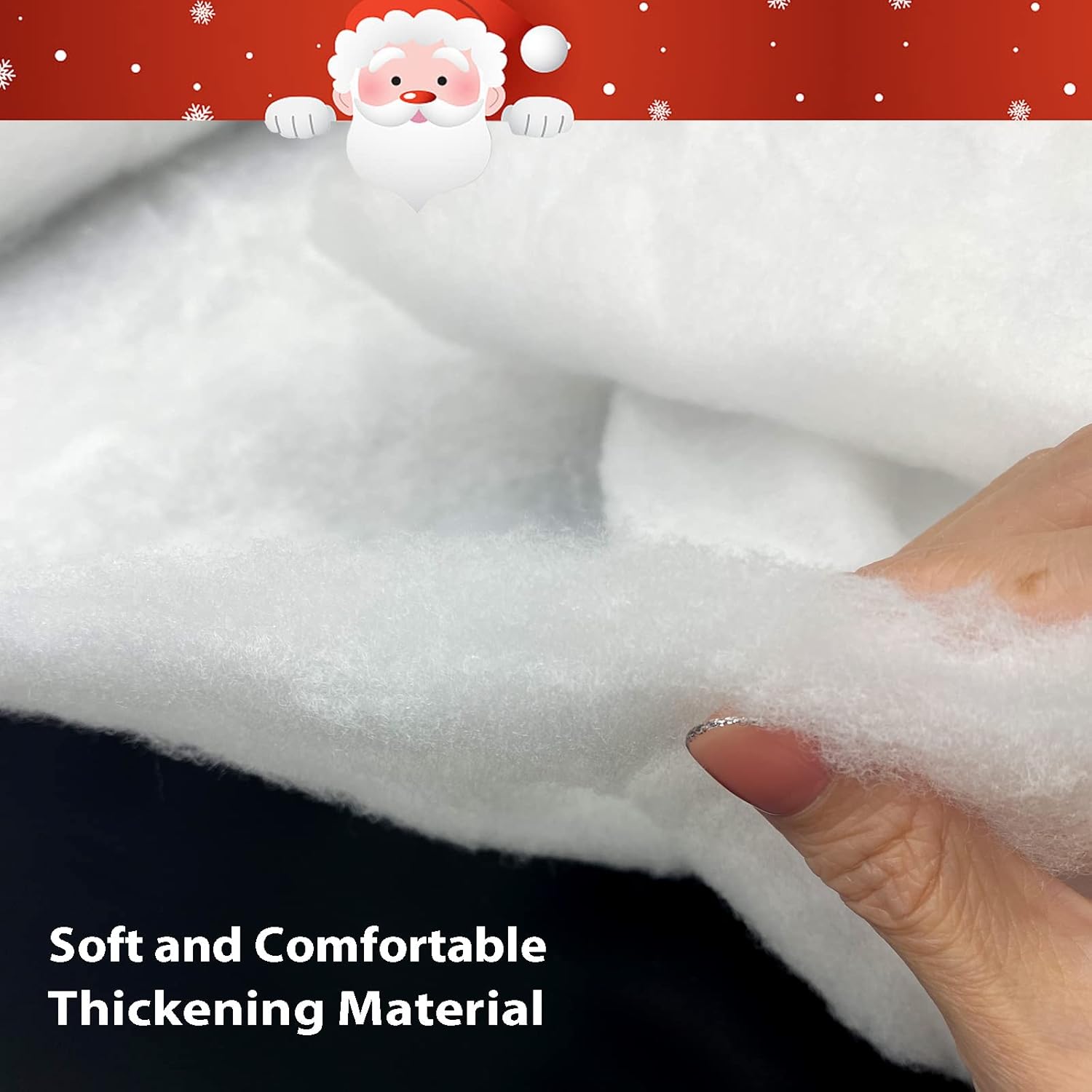 2 Pack Christmas Snow Blanket Roll, 15.7 Inch x 5 Feet Fake Snow Blanket for Christmas Village, Thick White Soft Fluffy Snow Artificial Snow Blankets for Xmas Tree, Mantle, Winter Wonderland Party