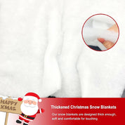 Christmas Snow Blanket Roll, 15.7 Inch x 5 Feet Fake Snow Blanket for Christmas Village, Thick White Soft Fluffy Snow Artificial Snow Blankets for Xmas Tree, Mantle, Winter Wonderland Party (1 Pack)