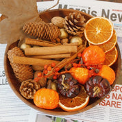 Fall Potpourri -Pumpkins, Dried Orange Slices & Cinnamon Sticks, Perfect Fall Decoration or Bowl Filler - Beautiful Autumn Scent