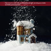Apragaz 10 Ounces Christmas Fake Snow, Artificial Fake Snow for Christmas Village, Indoor Fake Snow Decoration Dry Plastic Snowflakes Faux Snow for Xmas Tree Crafts Winter Holiday Displays