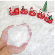 Apragaz 10 Ounces Christmas Fake Snow, Artificial Fake Snow for Christmas Village, Indoor Fake Snow Decoration Dry Plastic Snowflakes Faux Snow for Xmas Tree Crafts Winter Holiday Displays