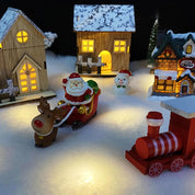 Christmas Snow Blanket with Lights, 1.3*5.25 Ft Fake Snow Blanket Roll for Xmas Village, 50 pcs Led Lights Artificial Snow Table Runner Faux Snow Sheet for Winter Village Display Craft (Warm Light)