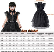 Halloween Costumes for Girls with Black Dress,Wig,Socks,Belt,Black Girls Halloween Costumes,Costumes for Girls