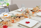 Apragaz Fall Garland - 6 ft Artificial Fall Leaves Garland with White Berries - Rustic Thanksgiving & Halloween Decor for Mantel, Fireplace, Porch, Indoor & Outdoor Home Decoration