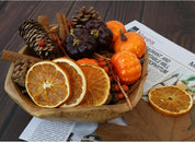 Fall Potpourri -Pumpkins, Dried Orange Slices & Cinnamon Sticks, Perfect Fall Decoration or Bowl Filler - Beautiful Autumn Scent
