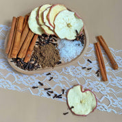 Potpourri Simmering - Dried Apple Slices, Cloves, Cinnamon, Allspice, and Vanilla Salt, Spiced Apple Cider Fragrance Stovetop Potpourri, Fall Scents, Housewarming Hostess Gift, Autumn (Spiced Cider)