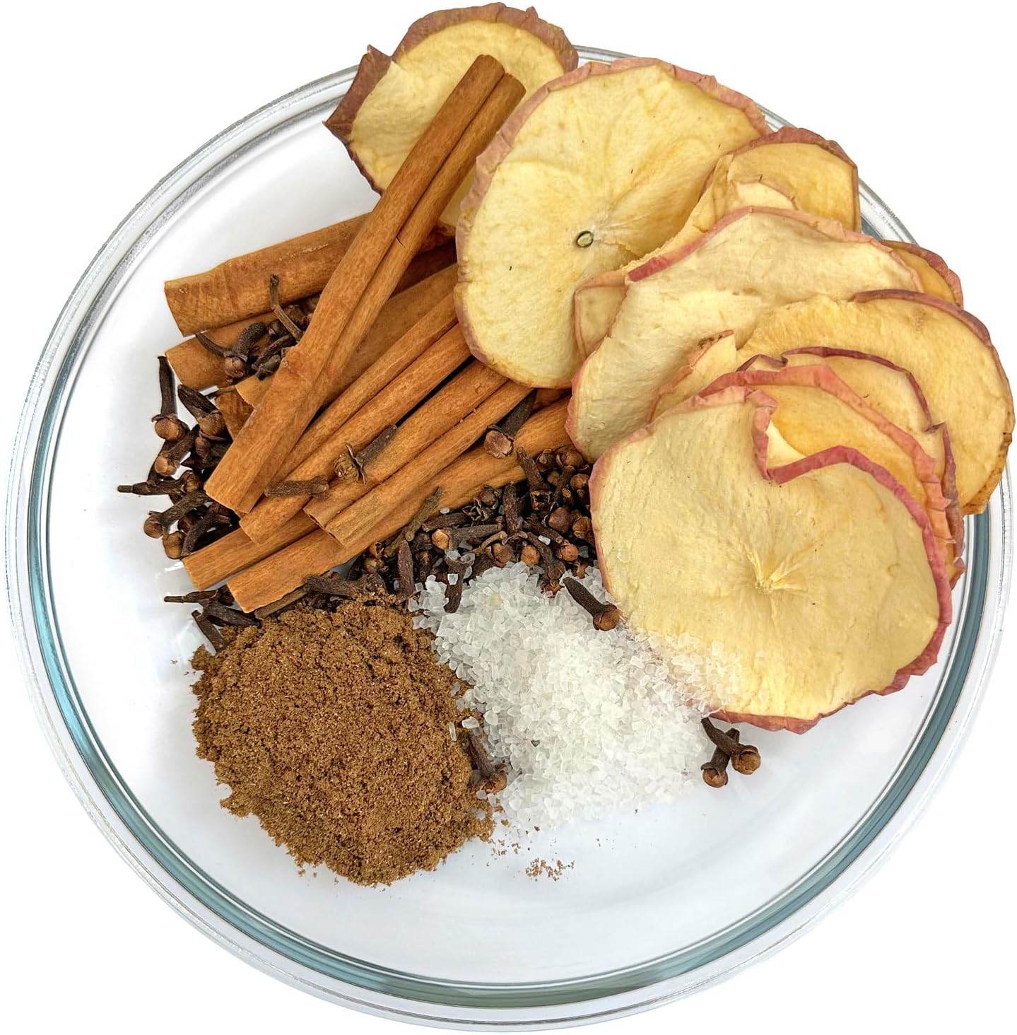 Potpourri Simmering - Dried Apple Slices, Cloves, Cinnamon, Allspice, and Vanilla Salt, Spiced Apple Cider Fragrance Stovetop Potpourri, Fall Scents, Housewarming Hostess Gift, Autumn (Spiced Cider)
