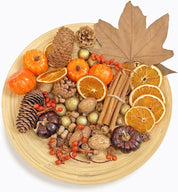 Fall Potpourri -Pumpkins, Dried Orange Slices & Cinnamon Sticks, Perfect Fall Decoration or Bowl Filler - Beautiful Autumn Scent