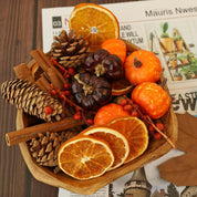 Fall Potpourri -Pumpkins, Dried Orange Slices & Cinnamon Sticks, Perfect Fall Decoration or Bowl Filler - Beautiful Autumn Scent