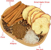Potpourri Simmering - Dried Apple Slices, Cloves, Cinnamon, Allspice, and Vanilla Salt, Spiced Apple Cider Fragrance Stovetop Potpourri, Fall Scents, Housewarming Hostess Gift, Autumn (Spiced Cider)