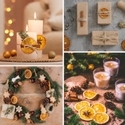 Christmas Potpourri Bowl Filler –Dried Fruits Fragrance with Dried Apple Orange Slice Cinnamon Stick Larch Cones Anise-Christmas Potpourri Fruits Scented for Holiday Table Centerpieces Decoration