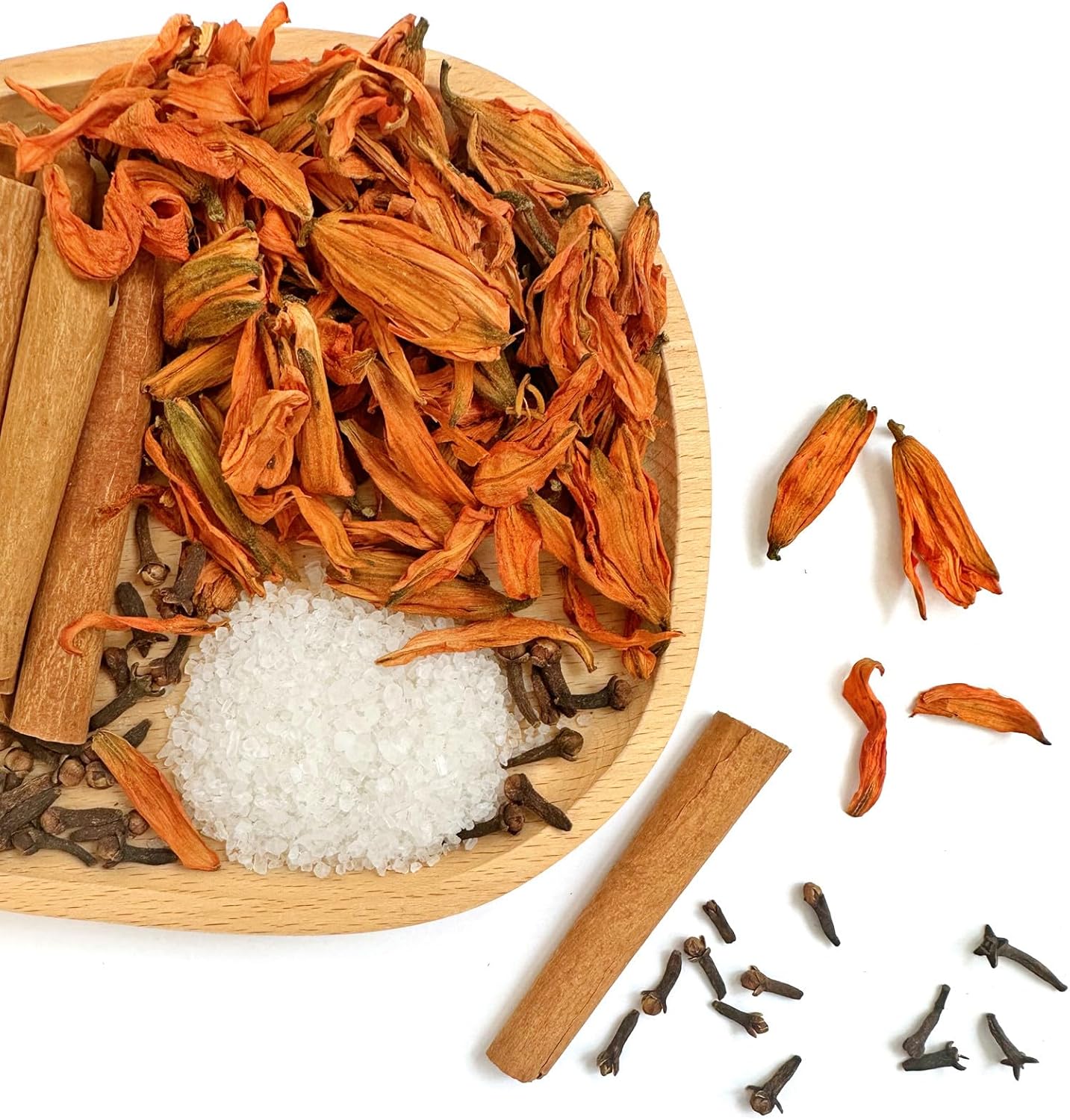 Potpourri Simmering - Lily, Cinnamon Sticks, Clove and Spicy Vanilla Salt, Fall Scents Fragrance Stovetop Potpourri, Perfect Christmas Blend House Warming Hostess Gift, Thanksgiving Gift(Autumn Spice)