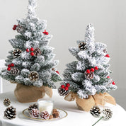 20pcs Christmas Pine Cones Picks Decorations, 2 inch Snow Pinecone Picks, Natural Pine Cones with Wired Stems for Xmas Tree, Floral Arrangements, Wreath, Crafts, Garland, Holiday Home Party Decorating