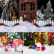 Christmas Snow Blanket Roll, 15.7 Inch x 5 Feet Fake Snow Blanket for Christmas Village, Thick White Soft Fluffy Snow Artificial Snow Blankets for Xmas Tree, Mantle, Winter Wonderland Party (1 Pack)