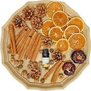 Fall Potpourri Bowl Filler with Mini Pumpkin, Cinnamon Stick, Dried Orange Slices, Pine Cone-Perfect for Farmhouse Harvest Christmas Thanksgiving Autumn Halloween Fall Scents Potpourri