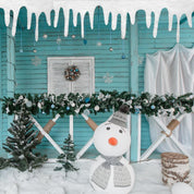 Apragaz 4 Packs Christmas Fake Snow Blanket, Icicle Artificial Snow Fireplace Blanket Roll, Icicle Snow Cover Blanket for Mantle Cover for Village Decoration, 14 * 47 Inches Xmas Holiday Décor