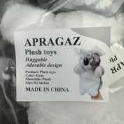 Apragaz Grey Plush Animal toys